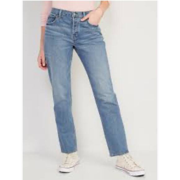 Old Navy Denim - Old Navy Women’s High Rise Slouchy Straight Jeans NWT Size 18 Tall